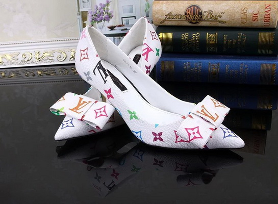 LV Shallow mouth kitten heel Shoes Women--003